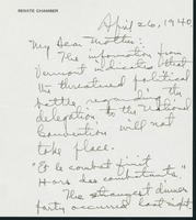 Letter to Mrs. C.G. (Ann) Austin, April 26, 1940
