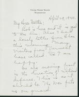 Letter to Mrs. C.G. (Ann) Austin, April 29, 1940