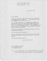 Letter to Mrs. C.G. (Ann) Austin, April  10, 1934