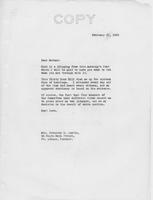 Letter to Mrs. C.G. (Ann) Austin, February  21, 1935