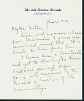 Letter to Mrs. C.G. (Ann) Austin, June 6, 1940