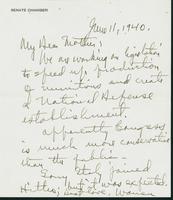 Letter to Mrs. C.G. (Ann) Austin, June 11, 1940