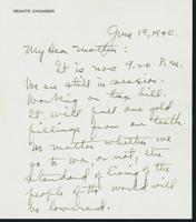 Letter to Mrs. C.G. (Ann) Austin, June 19, 1940