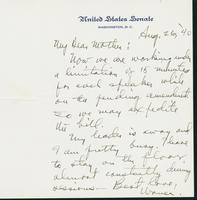 Letter to Mrs. C.G. (Ann) Austin, August 26, 1940