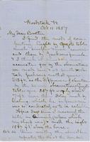 Letter from CHARLES MARSH to GEORGE PERKINS MARSH, dated October                             11, 1857.
