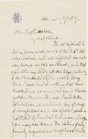 Letter from G. P. A. HEALY to GEORGE PERKINS MARSH, dated May                             27, 1869.