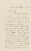 Letter from NORMAN WILLIAMS to GEORGE PERKINS MARSH, dated April                             12, 1858.