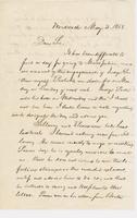 Letter from NORMAN WILLIAMS to GEORGE PERKINS MARSH, dated May                             3, 1858.