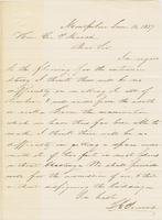 Letter from THOMAS E. POWERS to GEORGE PERKINS MARSH, dated June                             16, 1857.