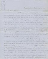 Letter from MARY CHURCHILL BAIRD to CAROLINE CRANE MARSH, dated                             September 6, 1852.