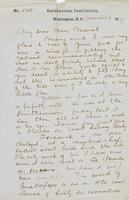 Letter from SPENCER FULLERTON BAIRD to GEORGE PERKINS MARSH,                             dated November 8, 1857.