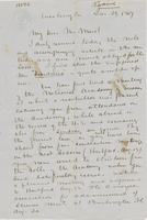 Letter from SPENCER FULLERTON BAIRD to GEORGE PERKINS MARSH,                             dated January 29, 1867.