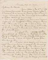 Letter from SPENCER FULLERTON BAIRD to GEORGE PERKINS MARSH,                             dated October 11, 1872.