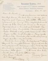 Letter from SPENCER FULLERTON BAIRD to GEORGE PERKINS MARSH,                             dated December 6, 1875.