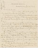 Letter from SPENCER FULLETON BAIRD to GEORGE PERKINS MARSH,                             dated June 23, 1880.