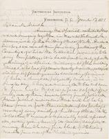 Letter from SPENCER FULLERTON BAIRD to GEORGE PERKINS MARSH,                             dated June 13, 1881.
