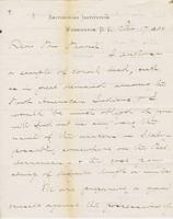 Letter from SPENCER FULLERTON BAIRD to GEORGE PERKINS MARSH,                             dated February 17, 1882.