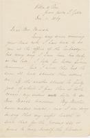 Letter from CHARLES ELIOT NORTON to GEORGE PERKINS MARSH, dated                             December 1, 1869.