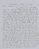 Letter from THOMAS WILLIAM SILLOWAY to GEORGE PERKINS MARSH,                             dated July 9, 1857.