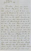 Letter from THOMAS WILLIAM SILLOWAY to GEORGE PERKINS MARSH,                             dated June 23, 1858.
