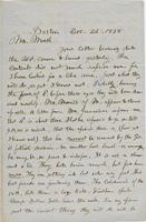 Letter from THOMAS WILLIAM SILLOWAY to GEORGE PERKINS MARSH,                             dated December 22, 1858.