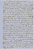 Letter from HIRAM POWERS to GEORGE PERKINS MARSH, dated November                             4, 1864.