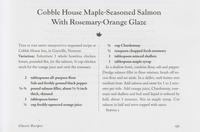 Cobble house maple-seasoned salmon with rosemary-orange glaze